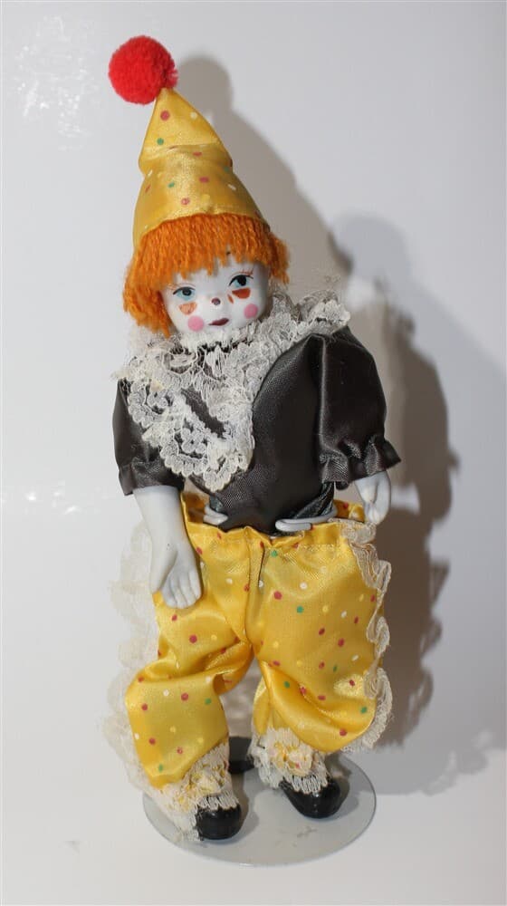 Child Clown Porcelain Kaiser Doll Figurine - Thumbnail 4