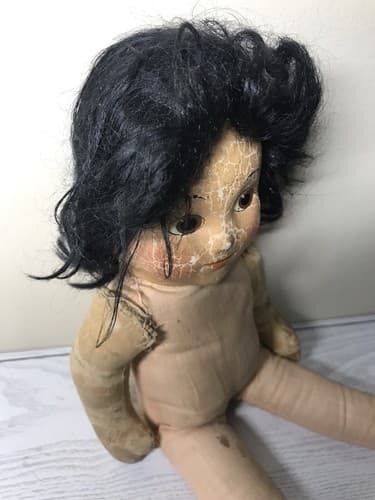 Rare 1930's Disney Ideal Snow White 16" Cloth Doll - Thumbnail 5