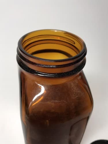 Vintage 1950's Mallinckrodt RX Pharmacy Bottle Amber Glass - Thumbnail 5