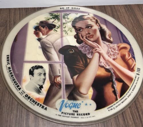 Enric Madriguera So It Goes Minute Samba VOGUE PICTURE DISC R-760 78 - Thumbnail 5