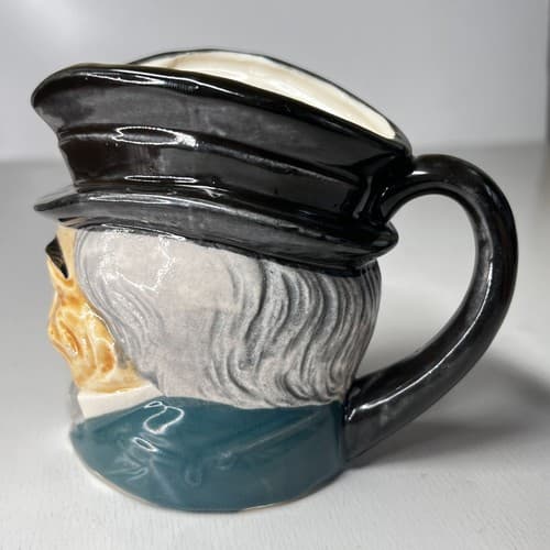 Vintage Toby Face Mug 3.75" Japan - Thumbnail 2