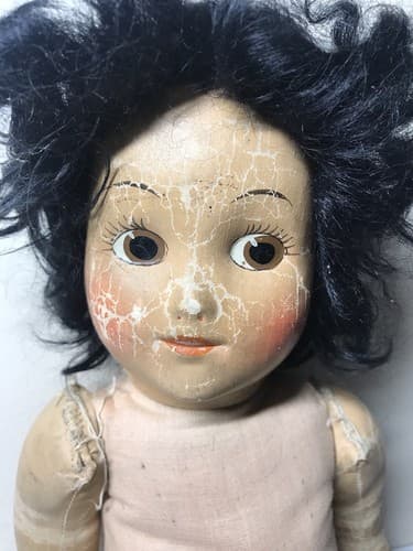 Rare 1930's Disney Ideal Snow White 16" Cloth Doll - Thumbnail 4