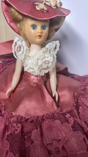 Vintage Lot of Celluloid 8" dolls traditional costumes , sleepy eyes,mohair hair - Thumbnail 7