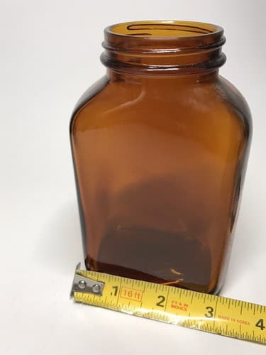 Vintage 1950's Mallinckrodt RX Pharmacy Bottle Amber Glass - Thumbnail 6