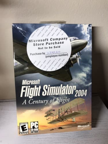 Microsoft Flight Simulator 2004: A Century of Flight- 4 CD ROM Set ,Never Played