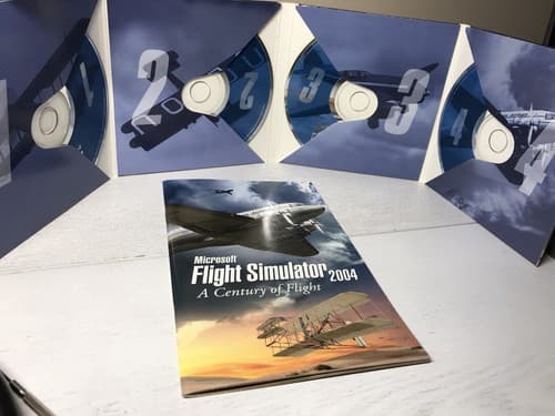 Microsoft Flight Simulator 2004: A Century of Flight- 4 CD ROM Set ,Never Played - Thumbnail 3