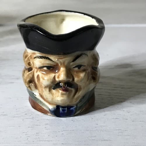 Vintage Miniature MADE IN JAPAN Toby Jug Mug 1.75" - Thumbnail 3