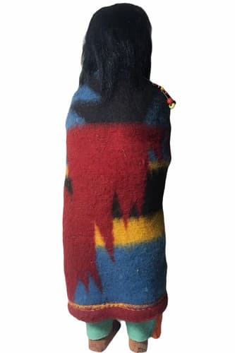 Skookum Indian Native American Doll - 12" , Bully Good ,1930's Rare Male - Thumbnail 4