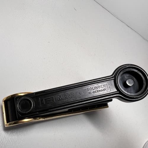 Movado Solingen Germany Gold Chrome Stapler RARE - Thumbnail 7