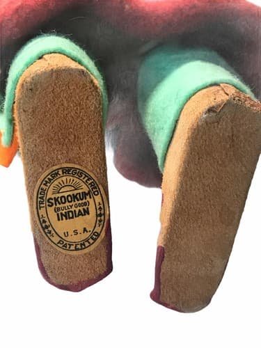 Skookum Indian Native American Doll - 12" , Bully Good ,1930's Rare Male - Thumbnail 3