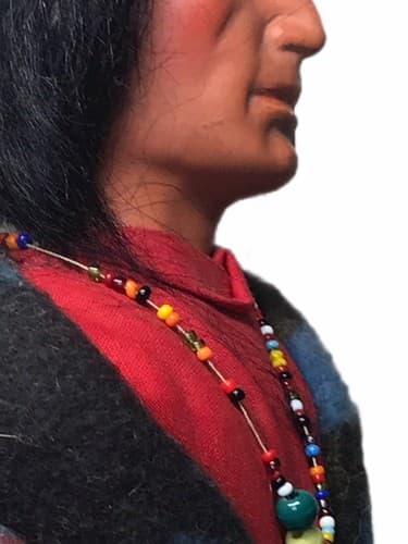 Skookum Indian Native American Doll - 12" , Bully Good ,1930's Rare Male - Thumbnail 5