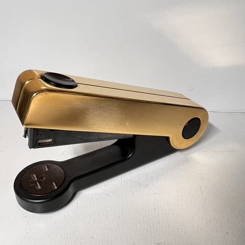 Movado Solingen Germany Gold Chrome Stapler RARE - Thumbnail 4