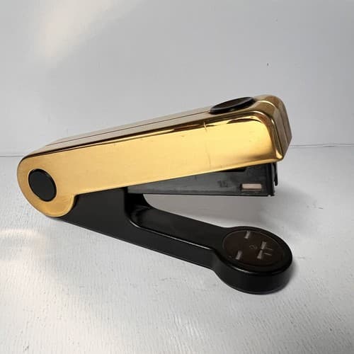 Movado Solingen Germany Gold Chrome Stapler RARE - Thumbnail 2