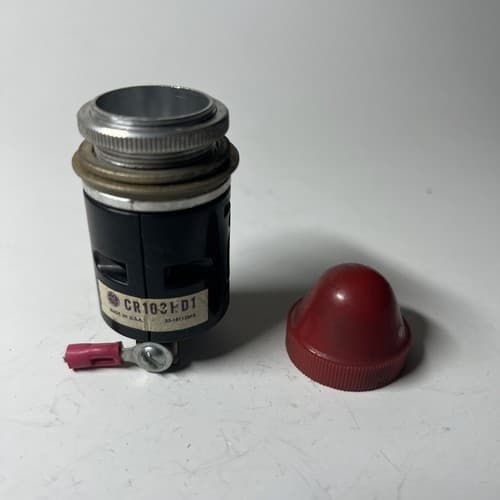 GENERAL ELECTRIC CR103HD1 RED PILOT LIGHT , No Bulb *USED* - Thumbnail 2