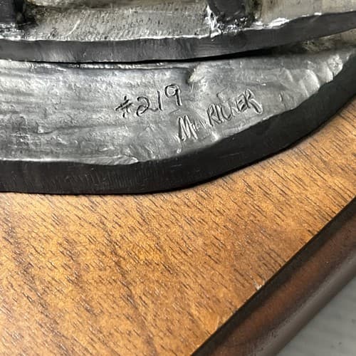 Michael Ricker Pewter Park City "America Remembered" Signed Numbered #219 7" - Thumbnail 4