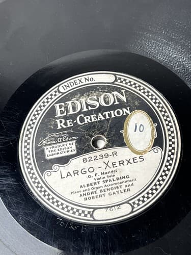 Edison Recreation Diamond Record 82239 Indian Lament/Largo Xerxes ,1921 - Thumbnail 3