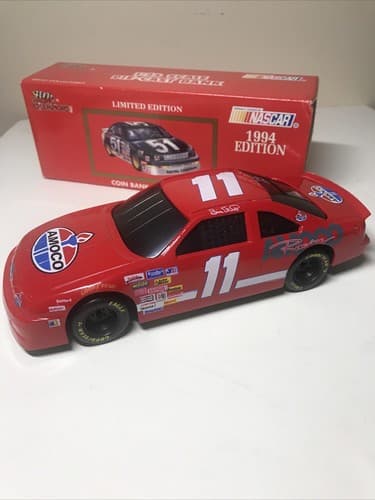 Nascar 1/24 Die Cast Coin Bank w/ Lock #11 Bill Elliott 1994 Thunderbird 1/2000 - Thumbnail 6