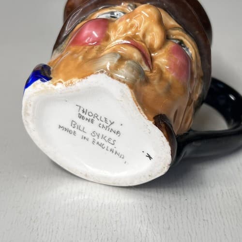 Vintage THORLEY BONE CHINA 3" TOBY MUG Made in England - Thumbnail 5