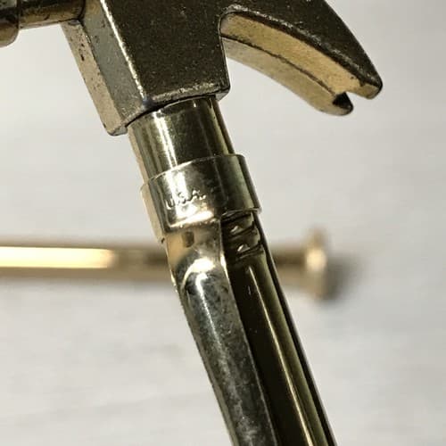 VINTAGE BRADLEY WRITING INSTRUMENT GOLD TONE PEN SET HAMMER & NAIL IN BOX - Thumbnail 6