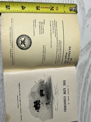 1953 Pocket Guide To The Low Countries Dept. Of Defense 20-185 august 1953 - Thumbnail 3