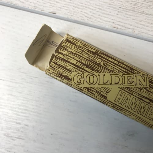 VINTAGE BRADLEY WRITING INSTRUMENT GOLD TONE PEN SET HAMMER & NAIL IN BOX - Thumbnail 3