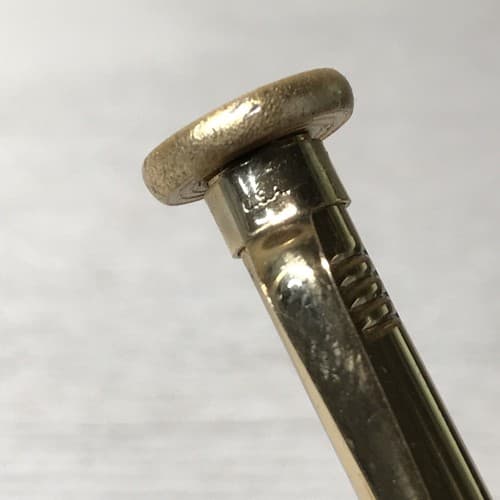 VINTAGE BRADLEY WRITING INSTRUMENT GOLD TONE PEN SET HAMMER & NAIL IN BOX - Thumbnail 7