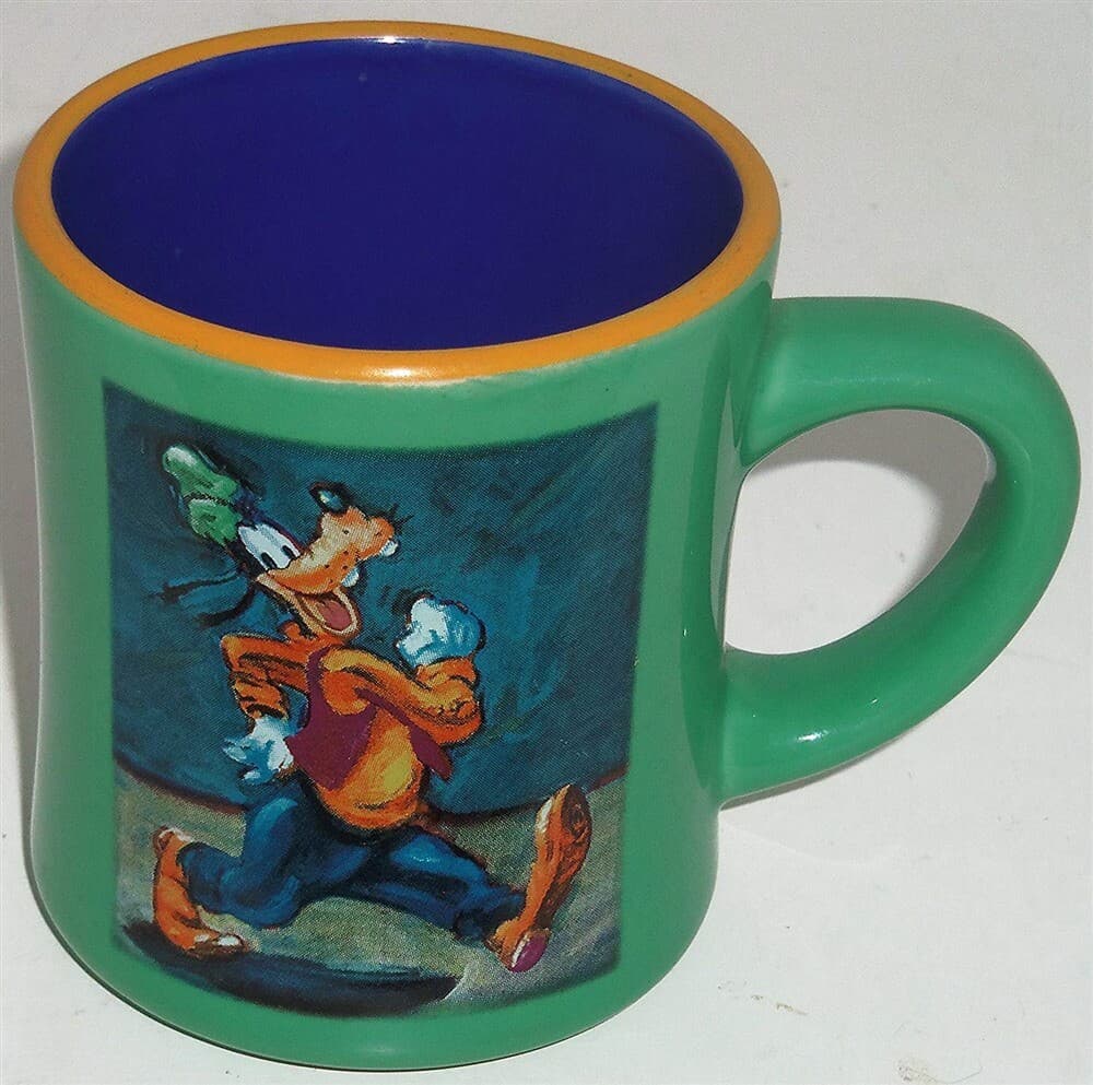 The Disney Store Goofy Walking Ceramic Coffee Cup Mug Green - Thumbnail 2