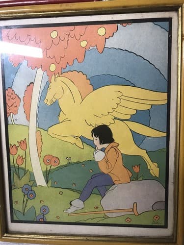 1930S CHILDREN BOOK ILLUSTRATION SILKSCREEN BY JACK PERKINS ( Set of 3 ) - Thumbnail 4