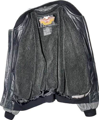 2003 HARLEY DAVIDSON 100th ANNIVERSARY LEATHER JACKET W/ REMOVABLE LINER MEDIUM - Thumbnail 5