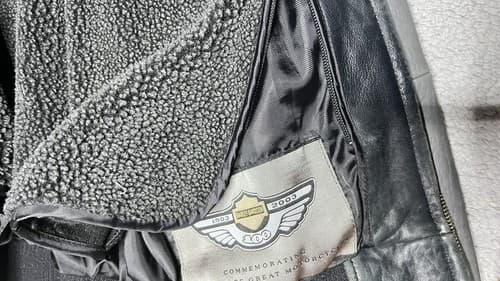 2003 HARLEY DAVIDSON 100th ANNIVERSARY LEATHER JACKET W/ REMOVABLE LINER MEDIUM - Thumbnail 6