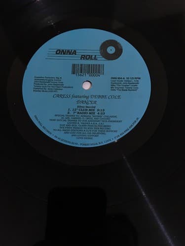CARESS FEAT. DEBBIE COLE 12" 1990 ONNA ROLL 004 SEALED HOUSE - Thumbnail 4