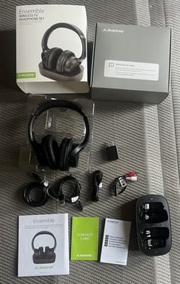 Avantree Ensemble BTHT-5150-US Wireless Bluetooth Headphones - Black - Thumbnail 2