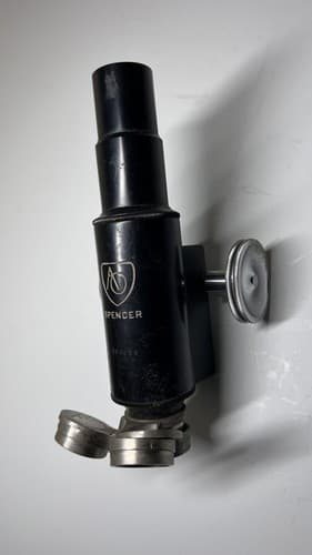 ANTIQUE SPENCER BUFFALO Tubus w/ Turret and Focus Mechanism MICROSCOPE PART - Thumbnail 5