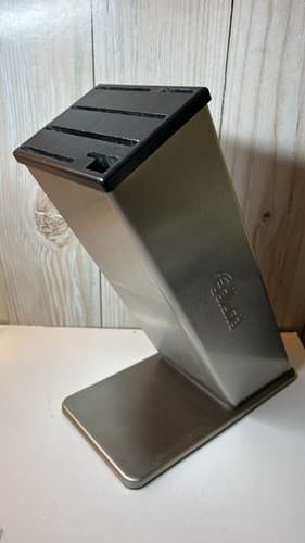 Edlund KBS-2002 12" High 6 Open Slot professional Chef Knife Block - Thumbnail 3