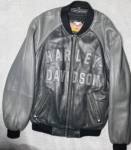 2003 HARLEY DAVIDSON 100th ANNIVERSARY LEATHER JACKET W/ REMOVABLE LINER MEDIUM - Thumbnail 2