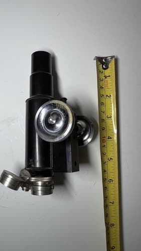 ANTIQUE SPENCER BUFFALO Tubus w/ Turret and Focus Mechanism MICROSCOPE PART - Thumbnail 9