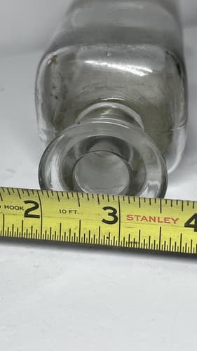 Antique Apothecary Tr Gentian Glass Medicine Bottle & No Stopper 1880s - Thumbnail 5