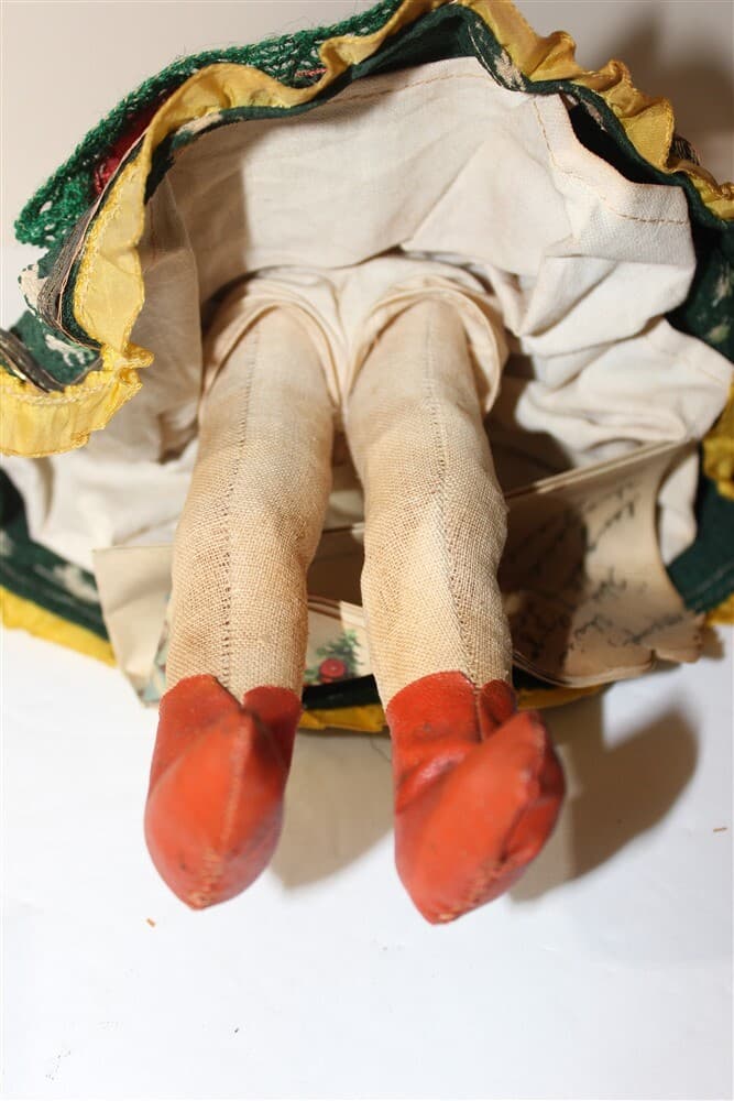 1936 Princess Hedwig Hungary /Polish Composition Doll Folk Costume ,11.5" - Thumbnail 9