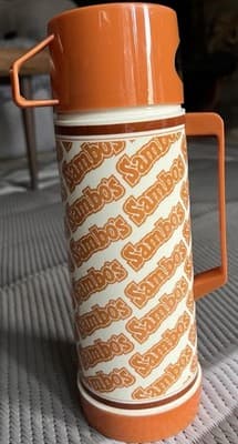Rare New 1970's ALADDIN SAMBO's 1 U.S Pint Thermos Bottle Made In USA - Thumbnail 2
