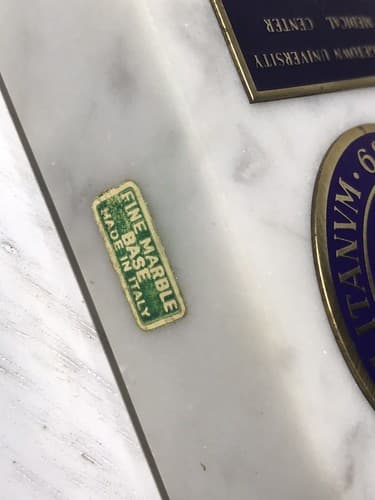 Vintage Georgetown University Official Seal Fine Marble Base Paperweight - Thumbnail 4