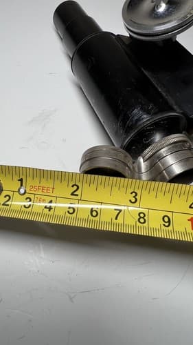 ANTIQUE SPENCER BUFFALO Tubus w/ Turret and Focus Mechanism MICROSCOPE PART - Thumbnail 8