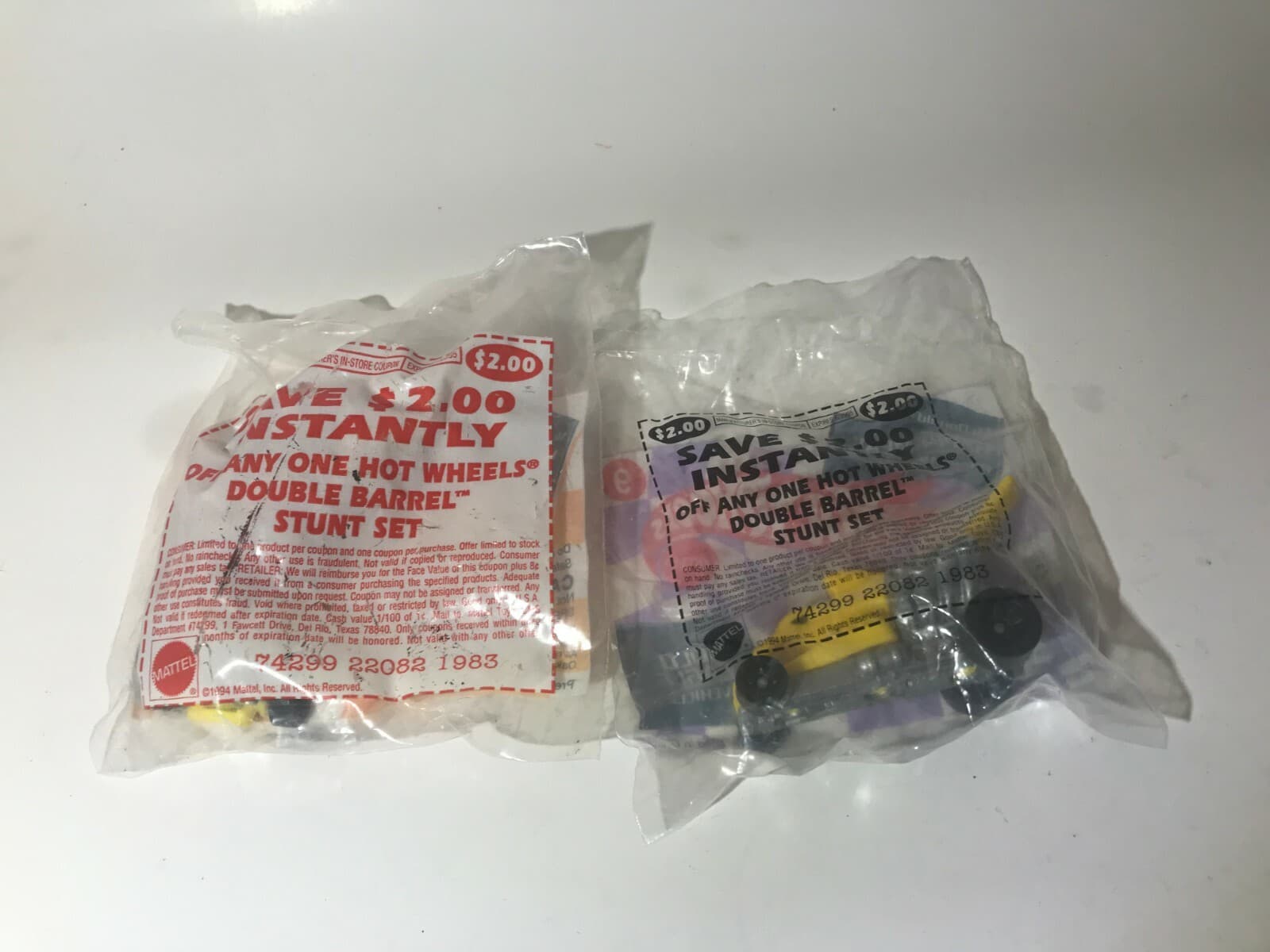 Lot of 2 , 1994 McDonalds Happy Meal Hot Wheels Bold Eagle #9 /Flade Rider #11 - Thumbnail 2