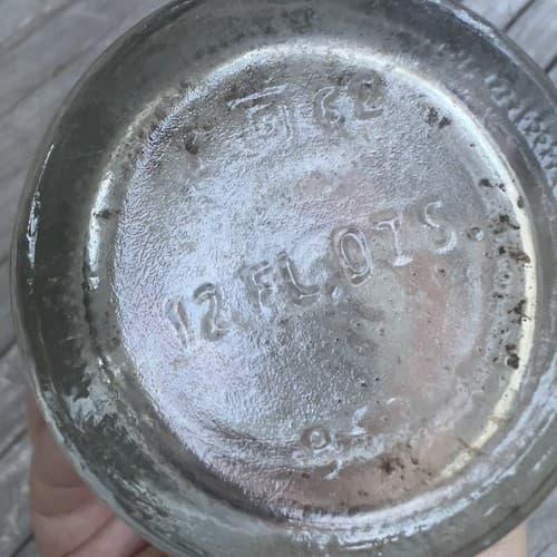 Vintage 1944 Old Fashion Ma's Soda Bottle Embossed w/ nice graphics - Thumbnail 4