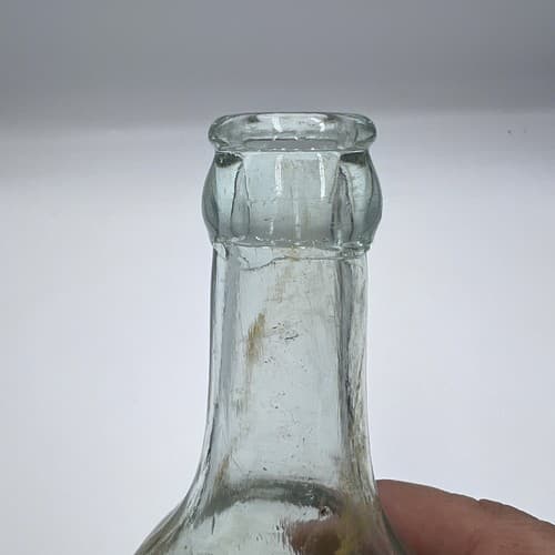 1870s-1910s KB Round Bottom Soda Bottle Mineral Water Kilner Bros Mold Crown Lip - Thumbnail 4