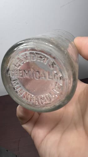 Antique LAVORIS CHEMICAL Co Embossed Mouthwash Healing Bottle - Thumbnail 5