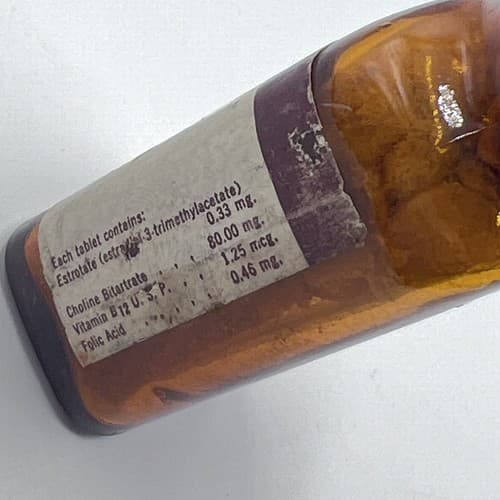 Vintage 1950's MENOTROPE Lakeside Bottle Collectible , for display - Thumbnail 4
