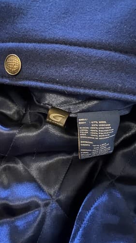Vintage G-III Carl Banks G3 Mets Limited Edition Jacket Leather/Wool 3XL - Thumbnail 9