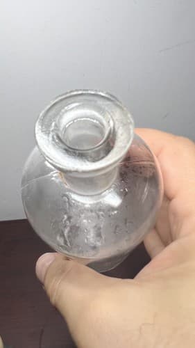 Antique LAVORIS CHEMICAL Co Embossed Mouthwash Healing Bottle - Thumbnail 6