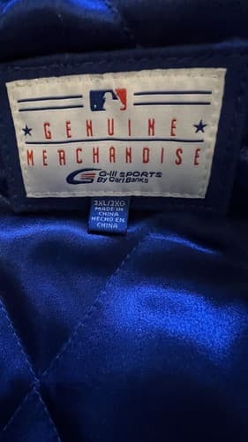 Vintage G-III Carl Banks G3 Mets Limited Edition Jacket Leather/Wool 3XL - Thumbnail 7