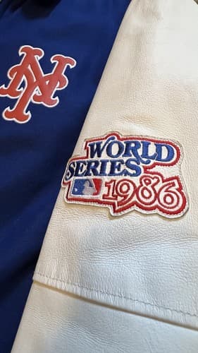 Vintage G-III Carl Banks G3 Mets Limited Edition Jacket Leather/Wool 3XL - Thumbnail 3